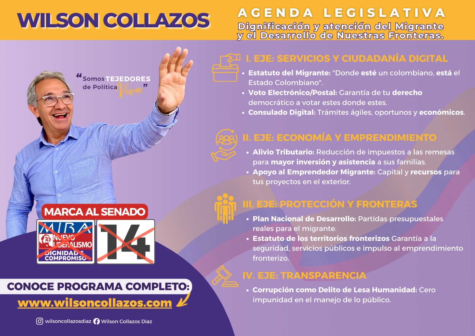 Tarjetón Dignificación del Migrante