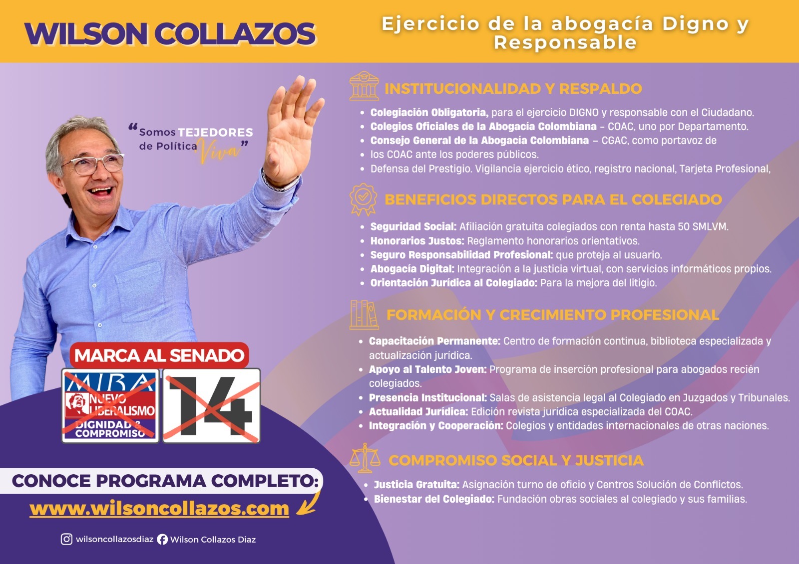 Tarjetón Ejercicio de la Abogacía