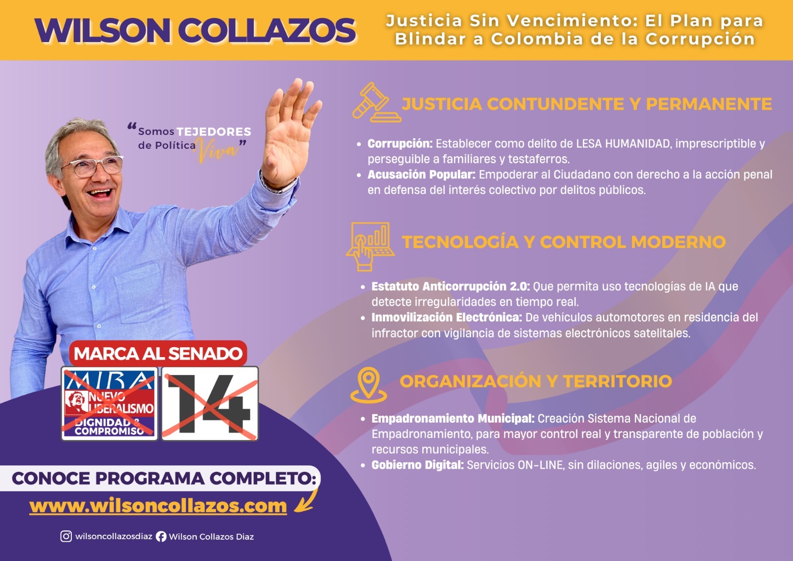 Tarjetón Justicia sin Vencimiento